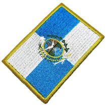 Bandeira Rio de Janeiro Brasil Patch Bordado Para Uniforme - BR44