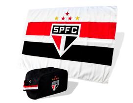 Bandeira São Paulo FC Oficial + Necessaire Licenciada Bandeira São Paulo FC Oficial + Necessaire Licenciada