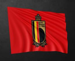 Bandeira Seleção Bélgica Copa 80cmx140cm Tecido Oxford 100% Poliéster - PRESENTE-BRINDE