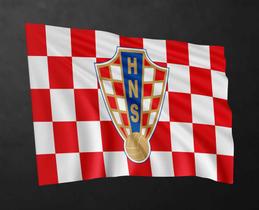 Bandeira Seleção Croácia Copa 80cmx140cm Tecido Oxford 100% Poliéster
