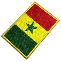 Bandeira Senegal Patch Bordado Para Uniforme Camisa Kimono