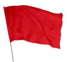 Bandeira Sublimada Cor Lisa Vermelho 1,50M X 1,0M - Prime Decor