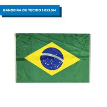 Bandeira Tecido Grande Oficial Brasil Poliéster Seleção Brasileira Torcida Comemoração Bandeirão 1m x 1,5m