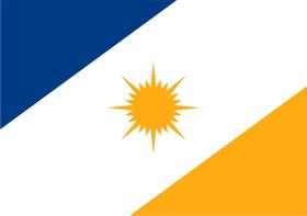 Bandeira Tocantins Estampada uma face - 0,70X1,00m
