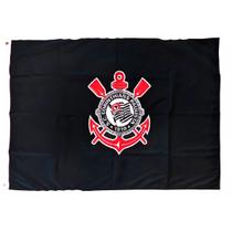 Bandeira Torcedor Corinthians 1 Face 2 Panos 130x90cm - Oficial Licenciada