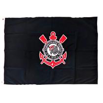 Bandeira Torcedor Corinthians 1 Face 2 Panos 130x90cm - Oficial Licenciada Bandeira Torcedor Corinthians 1 Face 2 Panos 130x90cm - Oficial Licenciada