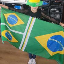 Bandeira TRIPLO Brasil 1,5 0x 0,60mt Enorme Exclusiva Limitada Comemoração Manifestação