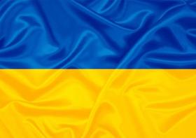 Bandeira Ucrania 1,50x0,90mt Poliéster Importado Envio 24hs