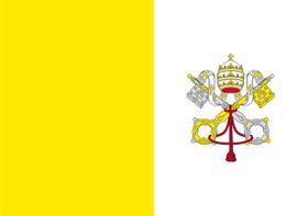 Bandeira Vaticano estampada dupla face - 0,70x1,00m - Pátria Bordados