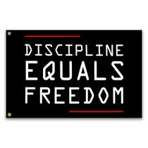 Bandeira VOZUN Disciplina é Liberdade 91x152 cm