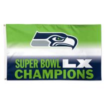 Bandeira WinCraft Seattle Seahawks Super Bowl LX 91 x 152 cm Bandeira WinCraft Seattle Seahawks Super Bowl LX 91 x 152 cm