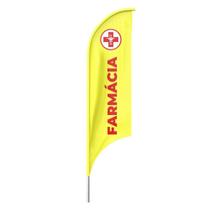 Bandeira Wind Banner Farmácia Dupla Face Haste Tamanho