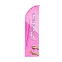 Bandeira Wind Banner Manicure Dupla Face Somente Tecido