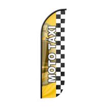 Bandeira Wind Banner Moto Taxi Dupla Face Somente Tecido