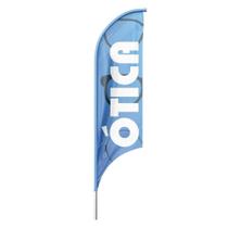 Bandeira Wind Banner Otica Dupla Face Haste Tamanho 220X60Cm