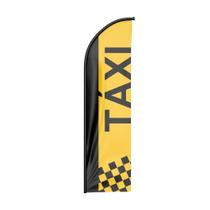 Bandeira Wind Banner Taxi Dupla Face Somente Tecido Tamanho