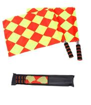 Bandeira Xadrez Auxiliar Juiz Bandeirinha Futebol 1 Par - Estilo Boleiro