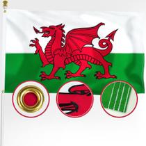 Bandeira: XIFAN Premium Wales, galês, 3 x 5 pés, nylon 210D ao ar livre Bandeira: XIFAN Premium Wales, galês, 3 x 5 pés, nylon 210D ao ar livre