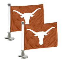 Bandeiras de carro FANMATS Texas Longhorns Ambassador, 4 x 6 polegadas, pacote com 2 Bandeiras de carro FANMATS Texas Longhorns Ambassador, 4 x 6 polegadas, pacote com 2
