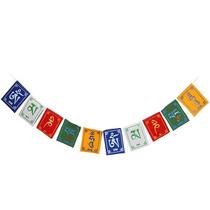 Bandeiras De Oração Budista Tibetana Om Mani Padme Hum Mantra - 4cm
