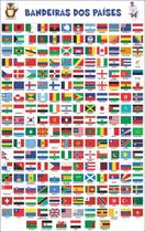 Bandeiras Dos Países Escolar Painel Lona - Loja Amoadesivos