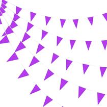 Bandeiras Pennant Banners Consummate Purple 100 pés com 30 bandeiras Bandeiras Pennant Banners Consummate Purple 100 pés com 30 bandeiras