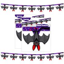 Bandeirinha Morcego Enfeite Decoração Festa Bruxas 6 Metros