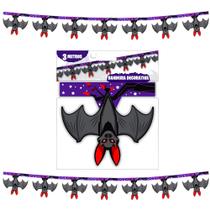 Bandeirinha Morcego Enfeite Decoração Festa dia Bruxas 3Mts
