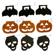 Bandeirinha Plástica Decorativa - Festa Halloween - Dia Das Bruxas