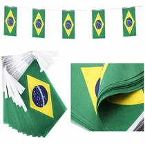 Bandeirinha Varal Brasil 6m Decoração Festa 14x21 Poliéster Bandeirinha Varal Brasil 6m Decoração Festa 14x21 Poliéster