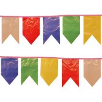 Bandeirinhas Festa Junina de Plástico Kit com 200 metros