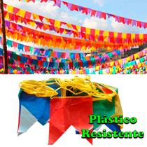 Bandeirinhas festa junina plastico 10m joao bandeirola arraia caipira decorações enfeites