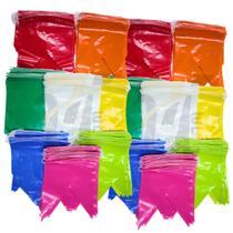Bandeirola Cor Unica 18x22 Junina Bandeirinha Plastica 100 Metros