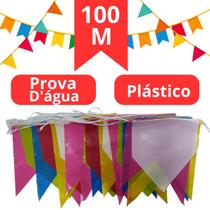 Bandeirola Festa Junina Bandeirinhas Plasticas 100 Metros