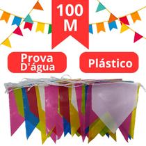 Bandeirola Festa Junina Bandeirinhas Plasticas 100 Metros