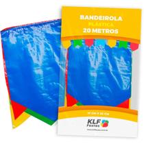 Bandeirola Plástica Decorativa 20M Tamanho 17X23CM Pacote Bandeirola Plástica Decorativa 20M Tamanho 17X23CM Pacote