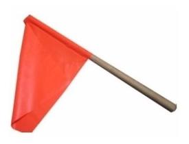 Bandeirola Vermelha 30cm X 35 Cm 60 cm altura Caixa Com 10 Unidade Bandeirola Vermelha 30cm X 35 Cm 60 cm altura Caixa Com 10 Unidade