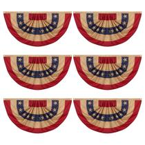 Bandeirolas Patrióticas Fanfanwin 6 Unidades com Efeito Chá 122x61cm Bandeirolas Patrióticas Fanfanwin 6 Unidades com Efeito Chá 122x61cm