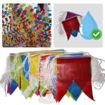 Bandeirolas Plásticas Grande 25x30 Junina 1000 Metros Festas