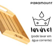 Bandeja 100% Bambú C/alça 35x30 Café Da Manhã Paramount