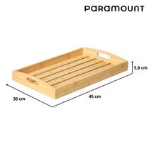 Bandeja 100% Bambú c/Alça 45x30 Café Da Manhã Paramount