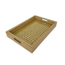 Bandeja 30cm Retangular de MDF Com fundo Treliça e Acrílico Bandeja 30cm Retangular de MDF Com fundo Treliça e Acrílico