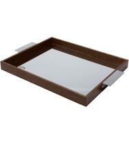 Bandeja 58cm Por 40,5cm Por 4,5cm Espelhada De Madeira Naturals Bandeja 58cm Por 40,5cm Por 4,5cm Espelhada De Madeira Naturals