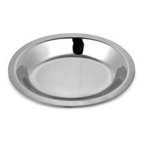 Bandeja Aço Inox Para Servir 20x14 Oval Rasa - Dolce Home