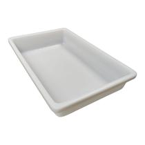 BANDEJA AÇOUGUE PEAD NATURAL 8L 29x7,5x45,5CM BAIXA MOD.143