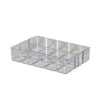 Bandeja Acrílico com 1 divisória Bisotê Organizadora