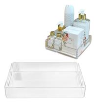 Bandeja Acrílico Decoração Lavabo Chic Lisa 18x18 Cm Bandeja Acrílico Decoração Lavabo Chic Lisa 18x18 Cm