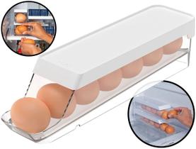 Bandeja Acrílico Empilhável Porta Ovos Organizador Suporte Para Geladeira Dispenser 7 Cavidades