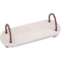 BANDEJA ALÇA FIBRA MARMORE 1x12x30cm BRANCO DECORATIVO LAVABO BANDEJA ALÇA FIBRA MARMORE 1x12x30cm BRANCO DECORATIVO LAVABO