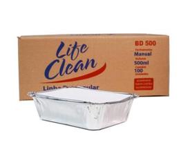 Bandeja aluminio life clean 750ml c/100